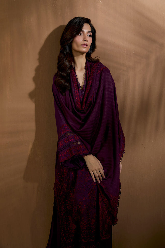 D-02 B | Sobia Nazir | Winter Shawl Collection 2025