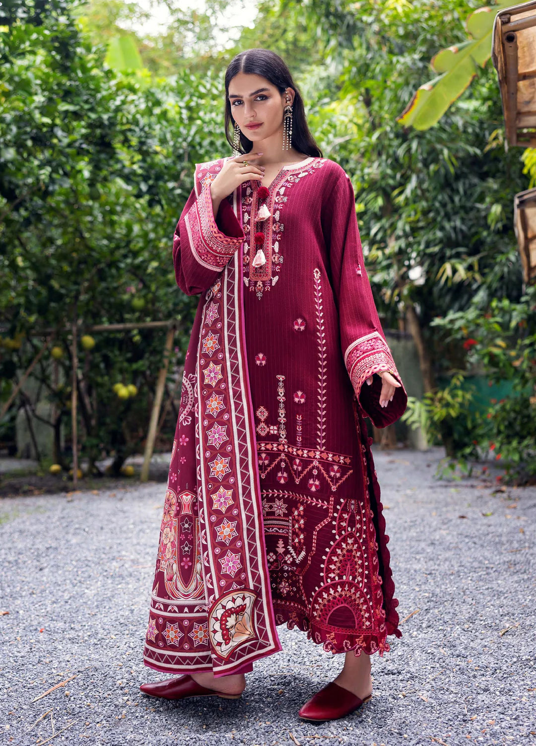 EMERALD GLIMMER | Mushq | Symphony Hemline Karandi Winter Collection 2025