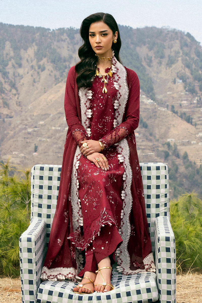 DC-06 Aila | Qalamkar | QlineKari Lawn 2025