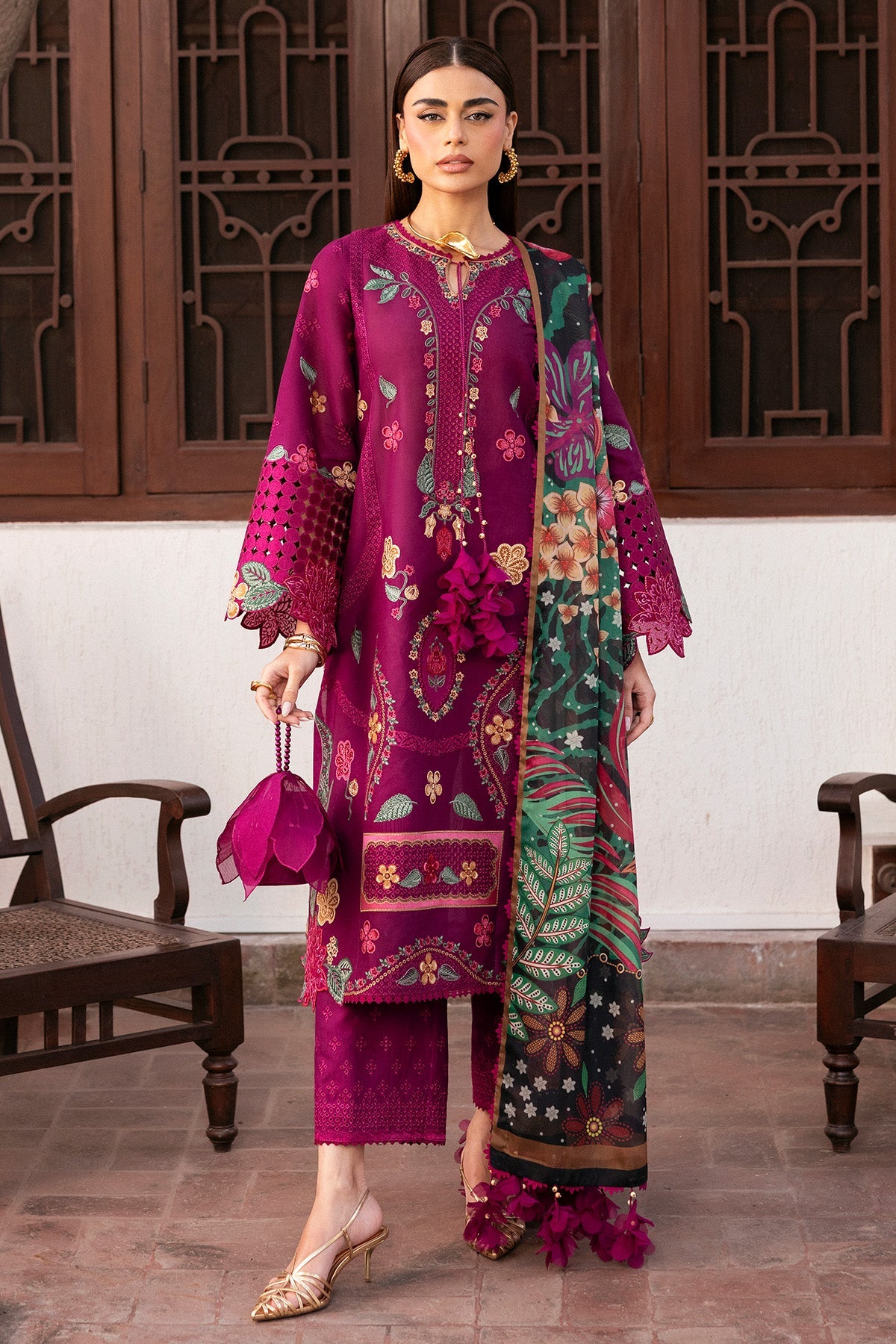 SL26-D01 | Jazmin | Shahkaar Spring Summer Lawn Collection 2026