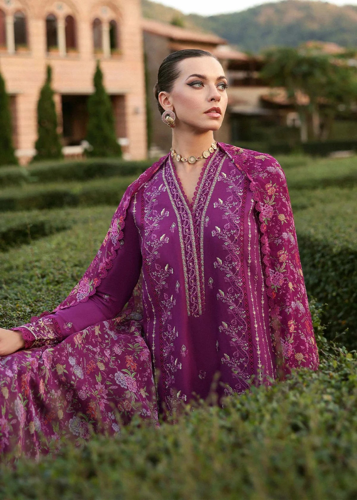 Alvina | Kanwal Malik | Zaina Unstitched Lawn 2025