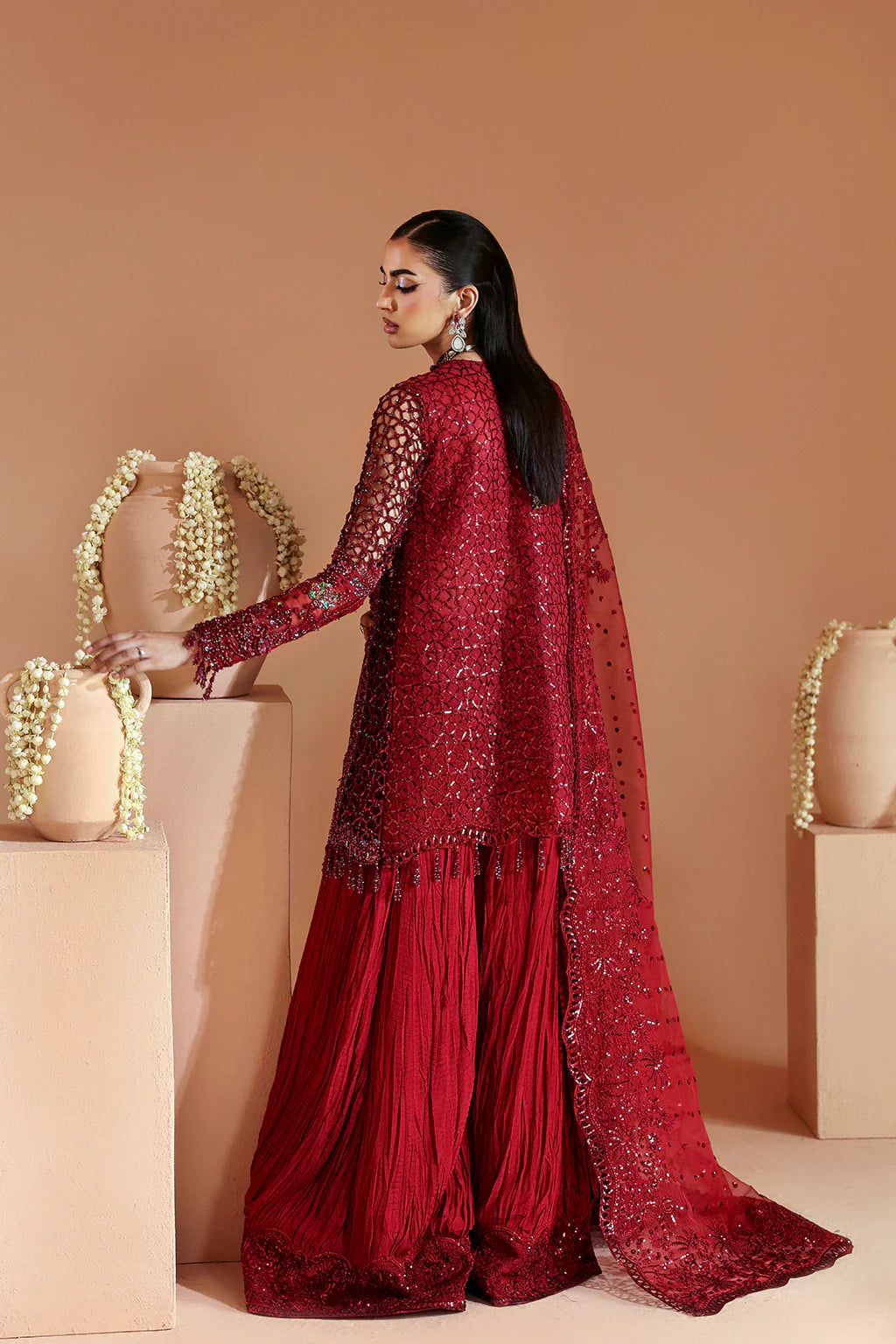 Emaan Adeel Celestique Wedding Formals | Design Scarlet  | Unstitched Collection 2025