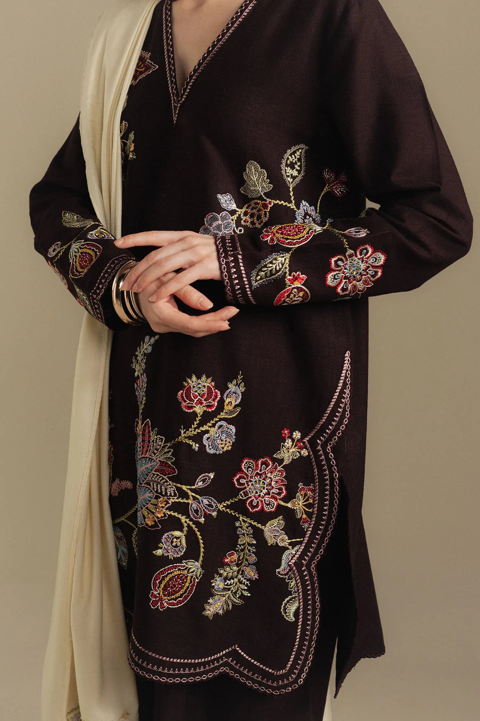 Berry 3A | Coco By Zara Shahjahan Winter Edit| Unstitched Collection 2025