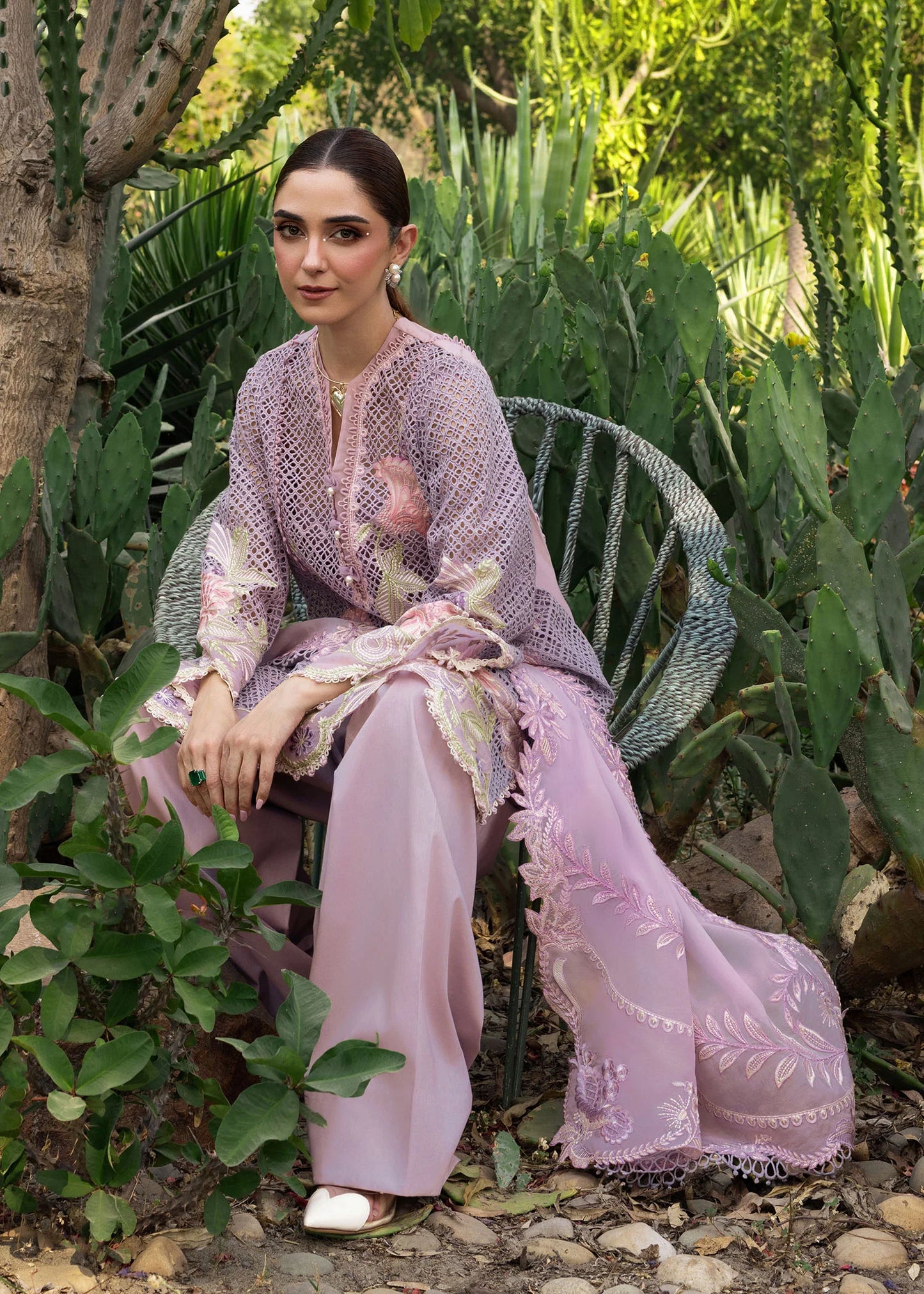 ONE TRUE LOVE - D6B | Crimson | Tasawar Luxe Lawn 2025