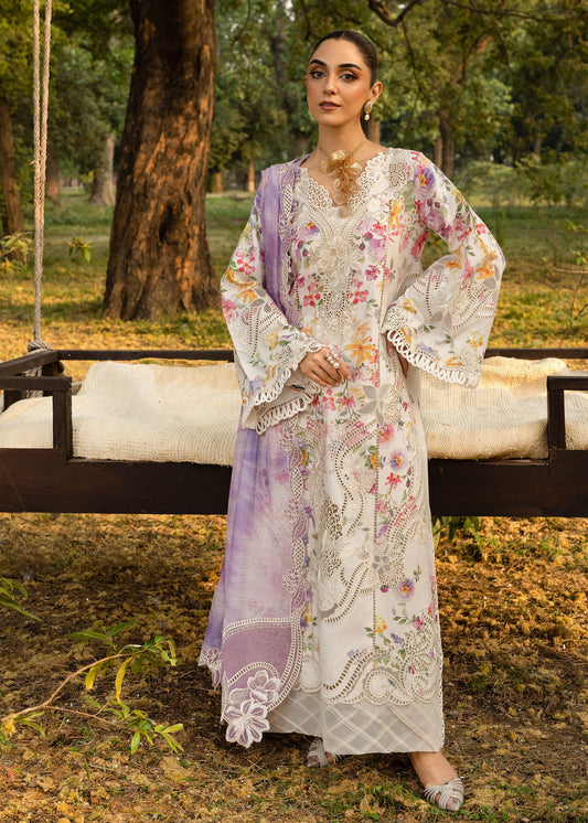PETALS AND PROMISES - D2B | Crimson | Tasawar Luxe Lawn 2025