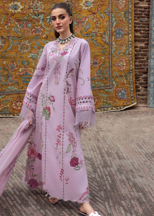 MIRROR GARDEN - D3B | Crimson | Tasawar Luxe Lawn 2025