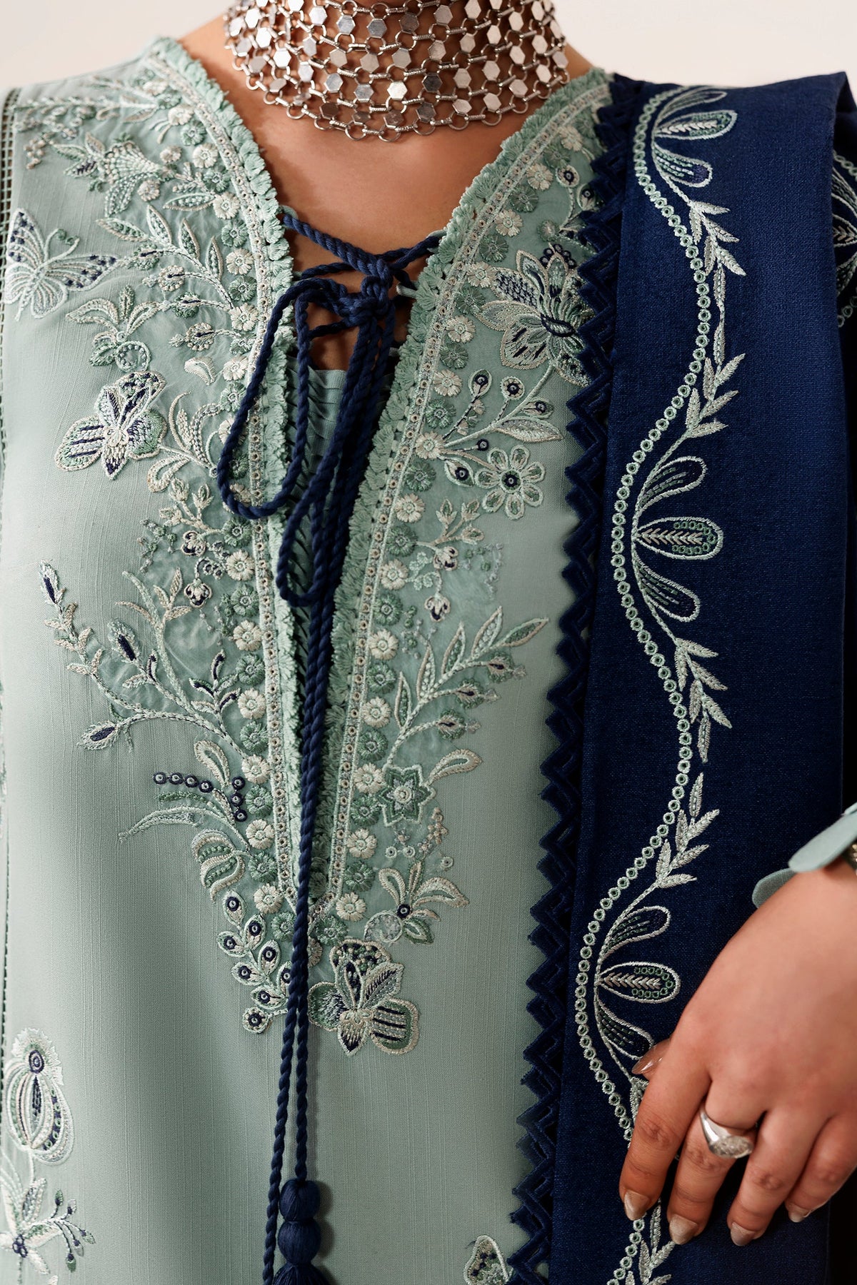 QLW-11 TALIYA | Qalamkar | Qline Linen Collection 2026