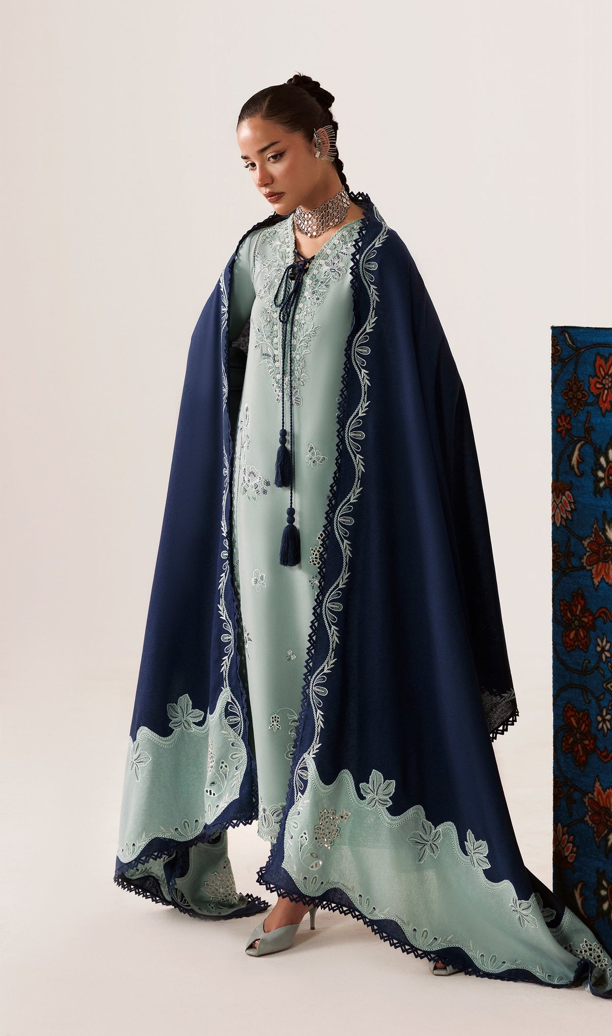 QLW-11 TALIYA | Qalamkar | Qline Linen Collection 2026