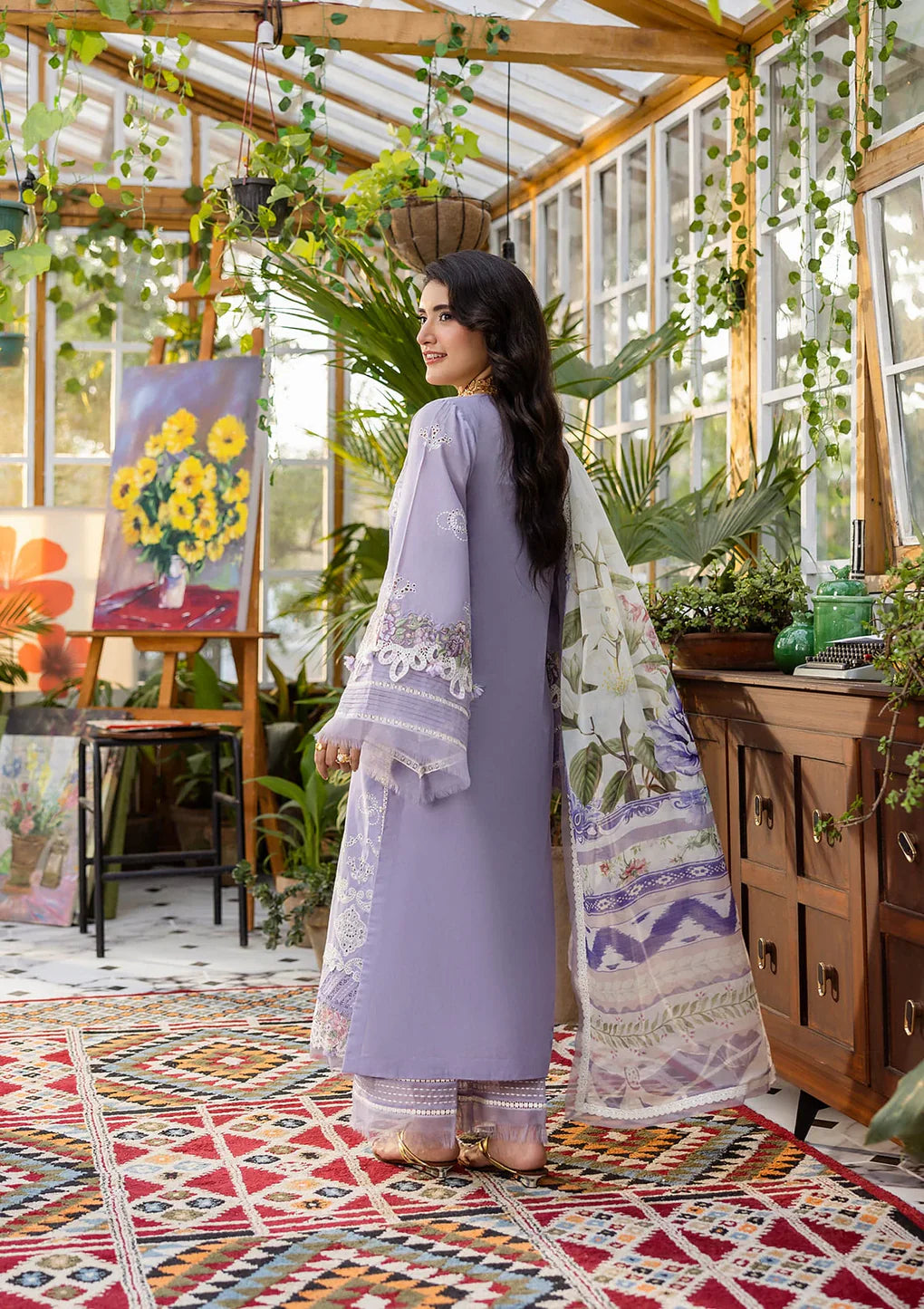EEC-5A LAVENDER LOVE | Elaf | E Craft Chikankari Collection 2025