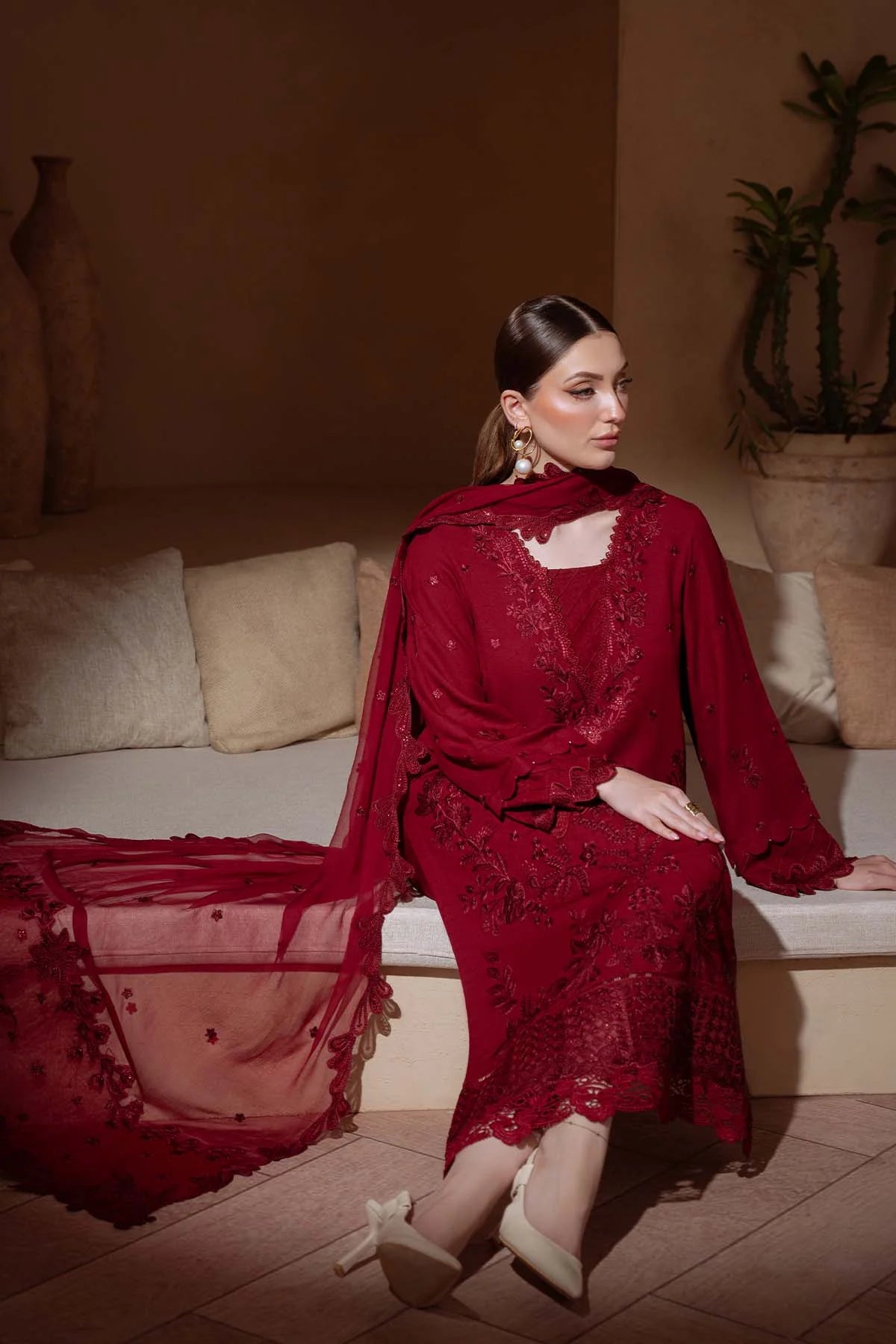 NE-173 | Nureh | Unstitched Karandi Collection 2025
