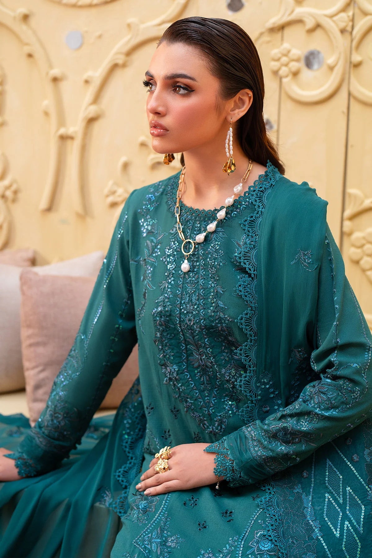 NE-132 | Nureh | Unstitched Karandi Collection 2025