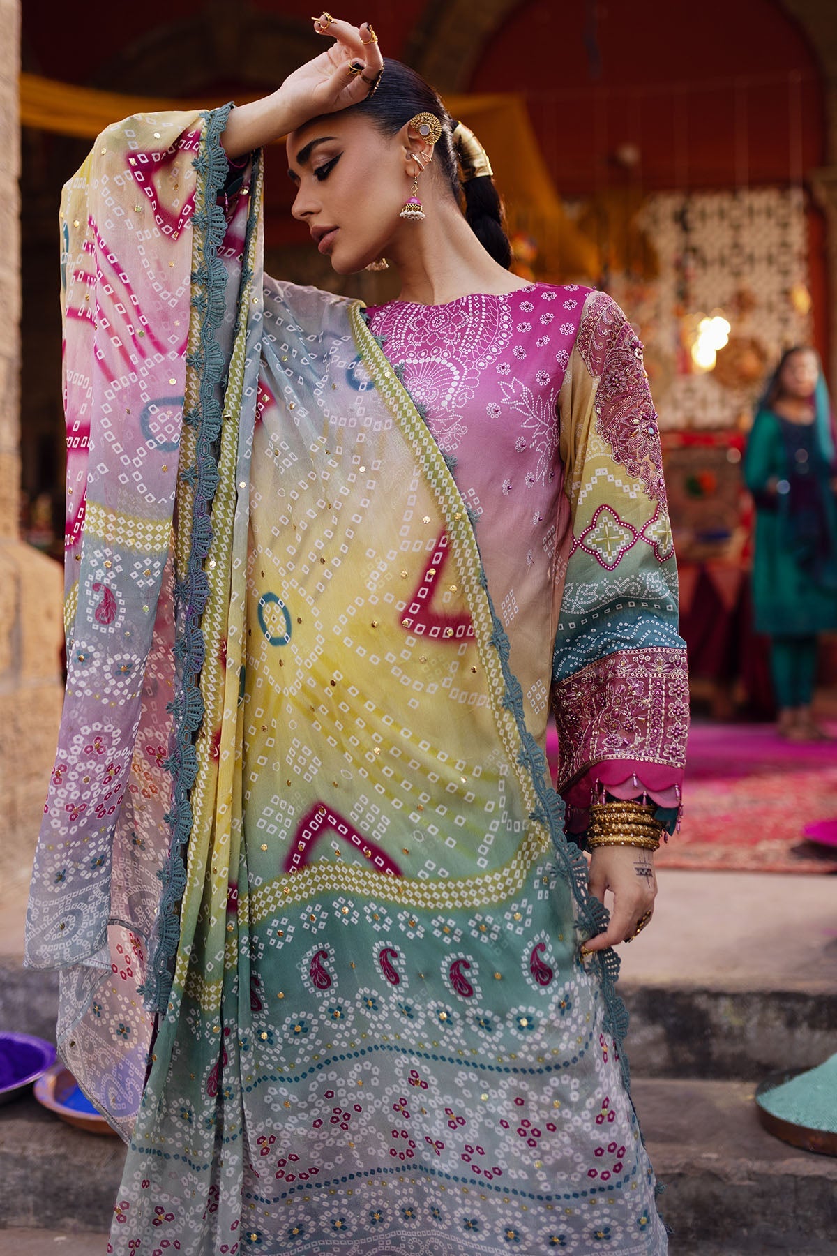 NS-134 | Nureh | Bazaar Volume 2 Lawn Collection 2024