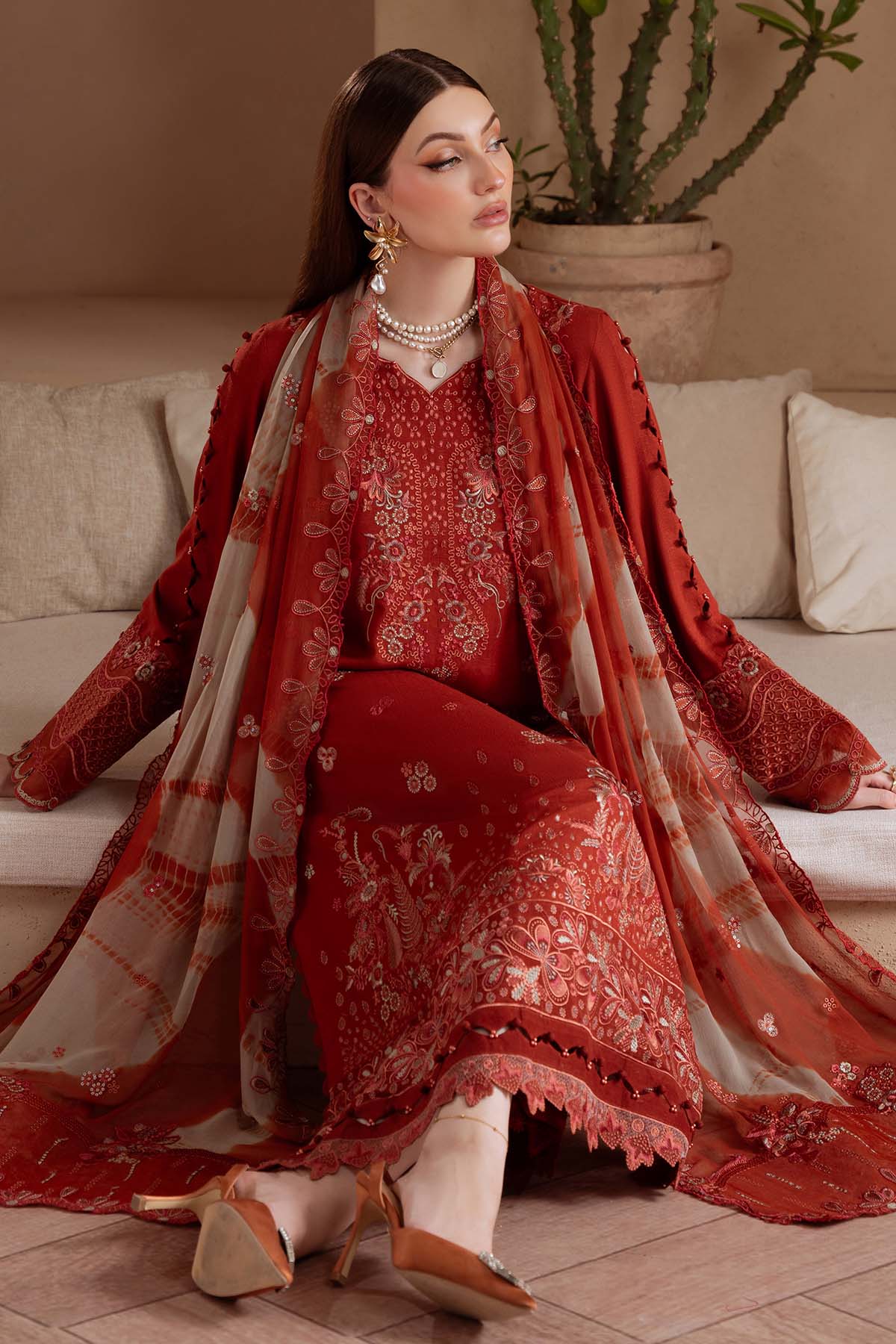 NE-171 | Nureh | Unstitched Karandi Collection 2025