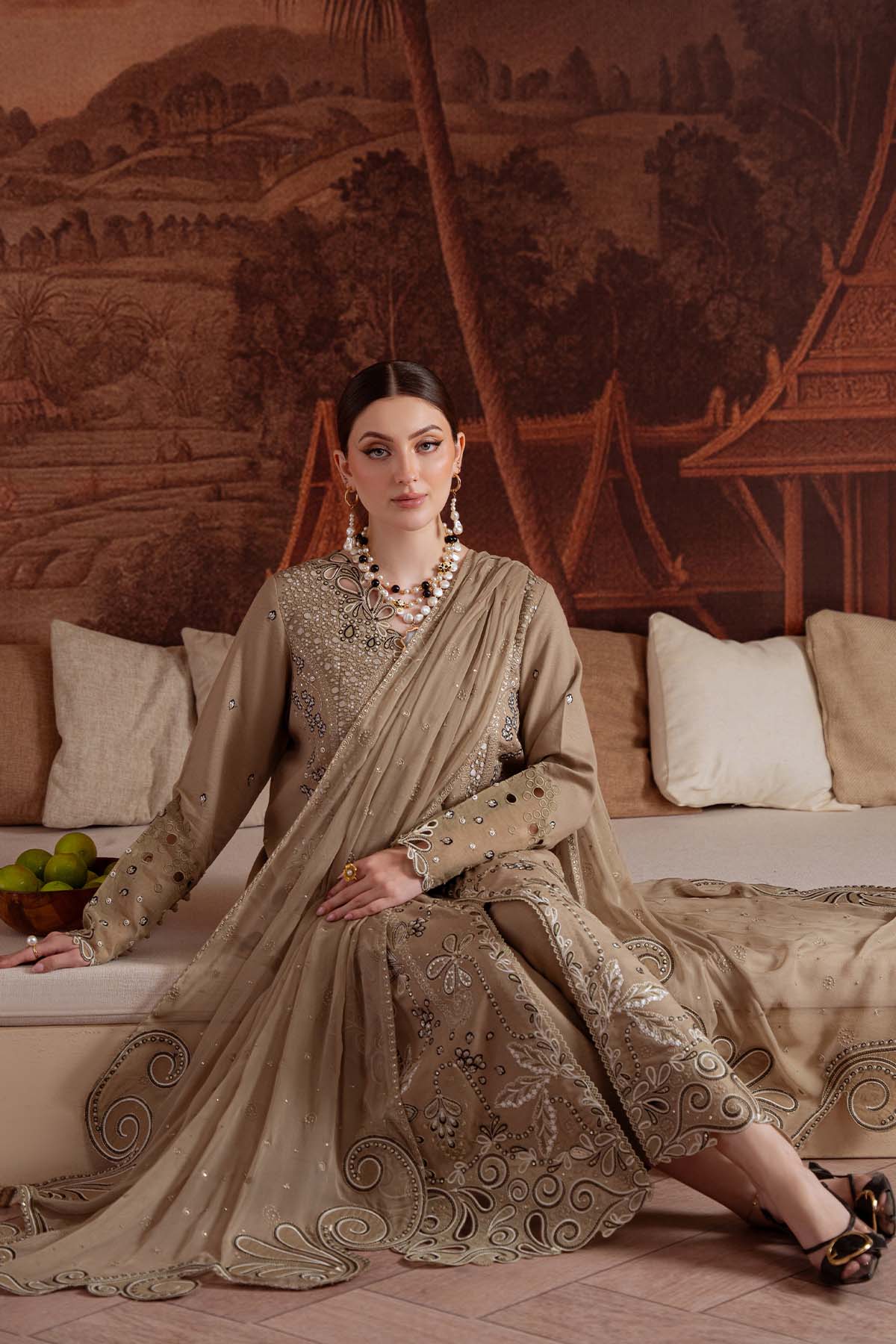 NE-170 | Nureh | Unstitched Karandi Collection 2025