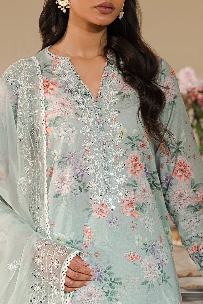 PEARL FLORAL | Cross Stitch | Unstitched Eid Lawn 2024
