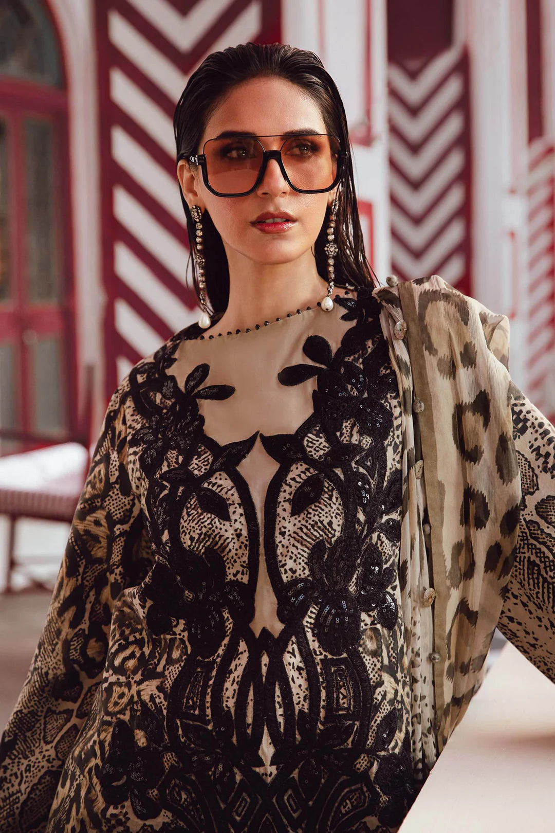 Maria B Mprints Rani Mahal Fall | Design # 2B Unstitched | Collection 2025