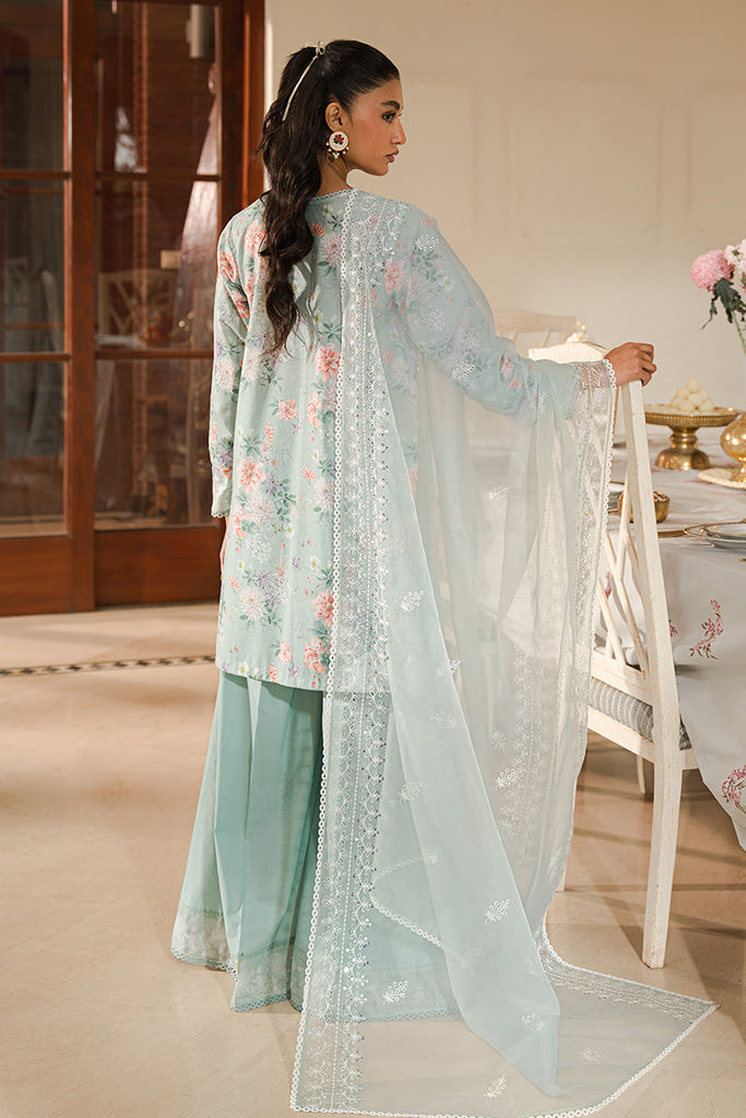 PEARL FLORAL | Cross Stitch | Unstitched Eid Lawn 2024