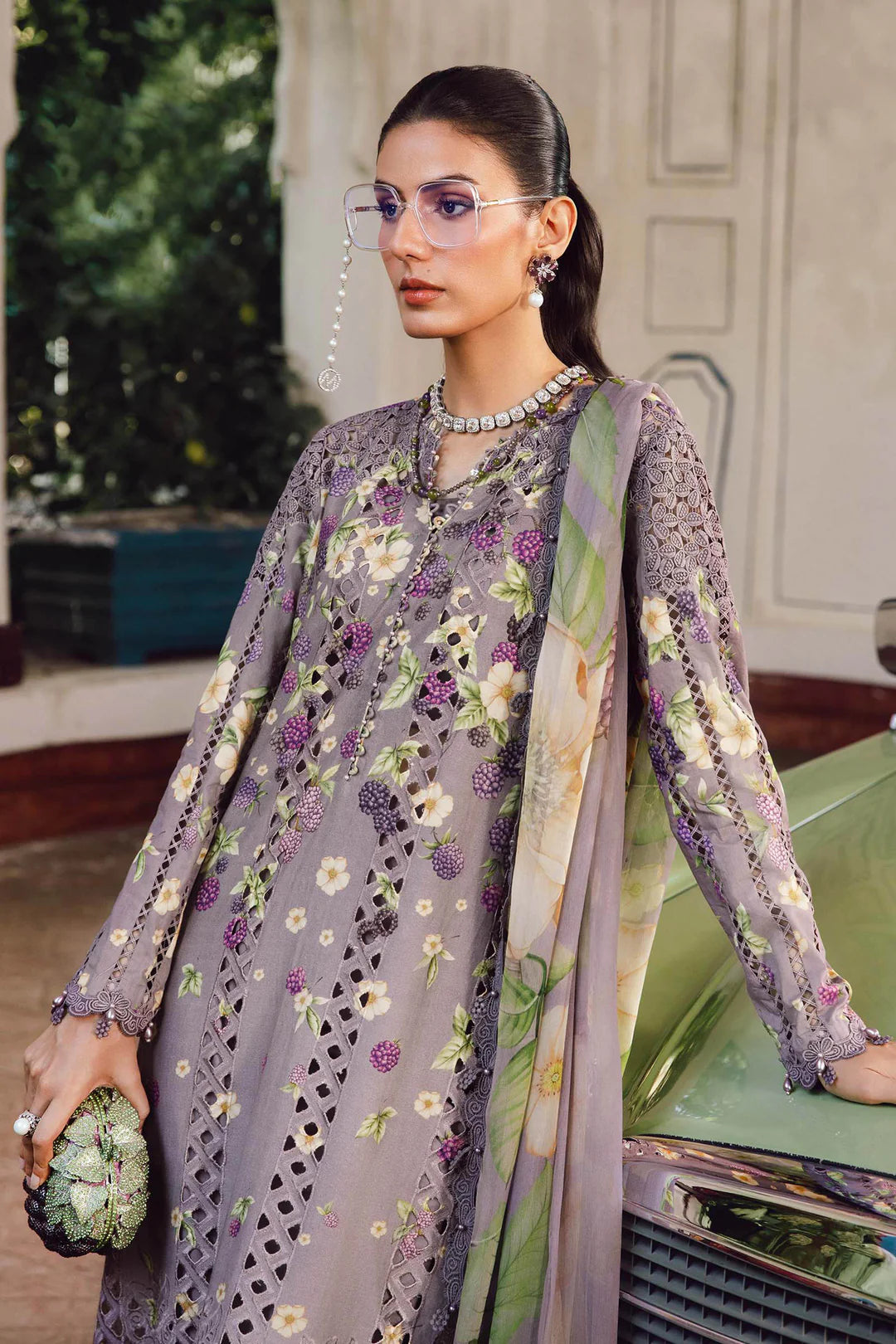Maria B Mprints Rani Mahal Fall | Design # 6B Unstitched | Collection 2025