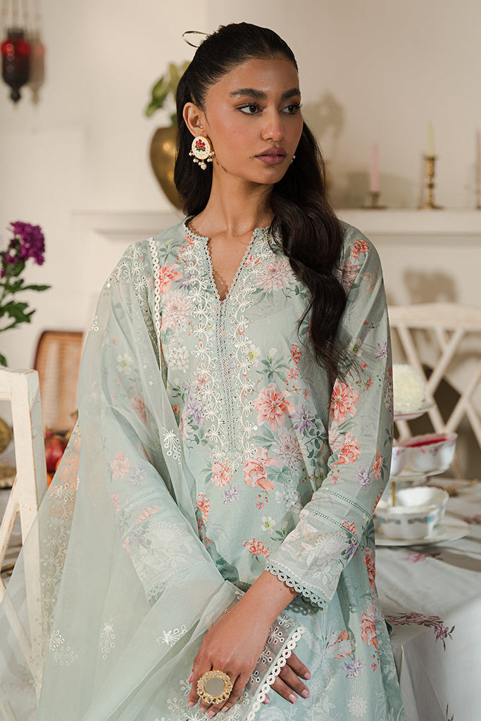 PEARL FLORAL | Cross Stitch | Unstitched Eid Lawn 2024