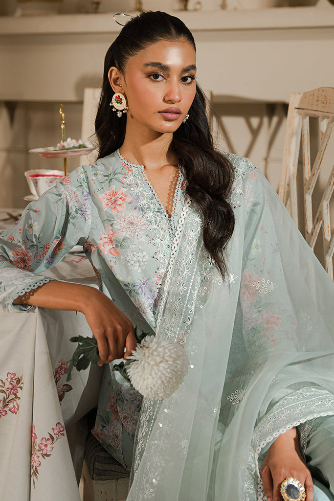 PEARL FLORAL | Cross Stitch | Unstitched Eid Lawn 2024