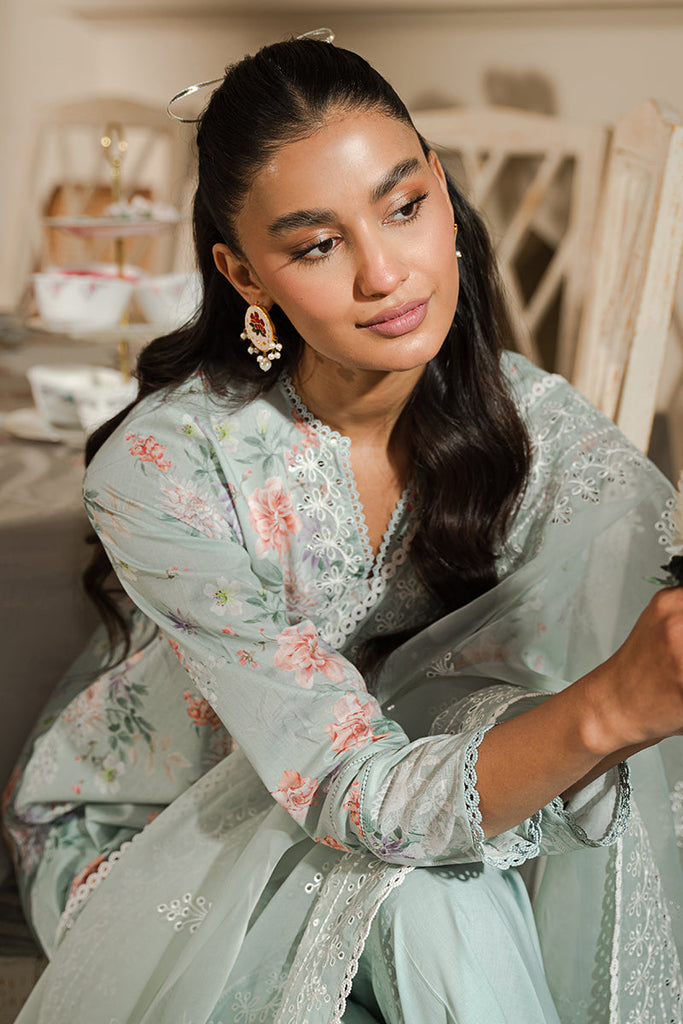 PEARL FLORAL | Cross Stitch | Unstitched Eid Lawn 2024