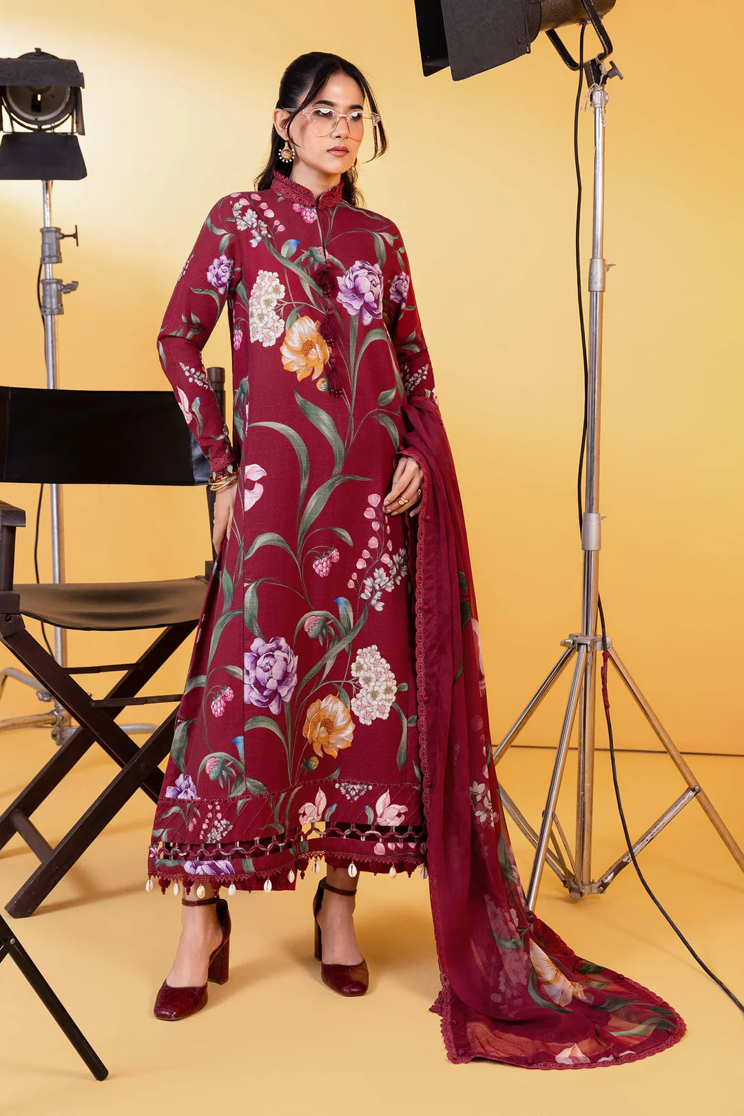 MB-CUS25-1103A | M Basic By Maria B Winter Unstitched Collection 2025