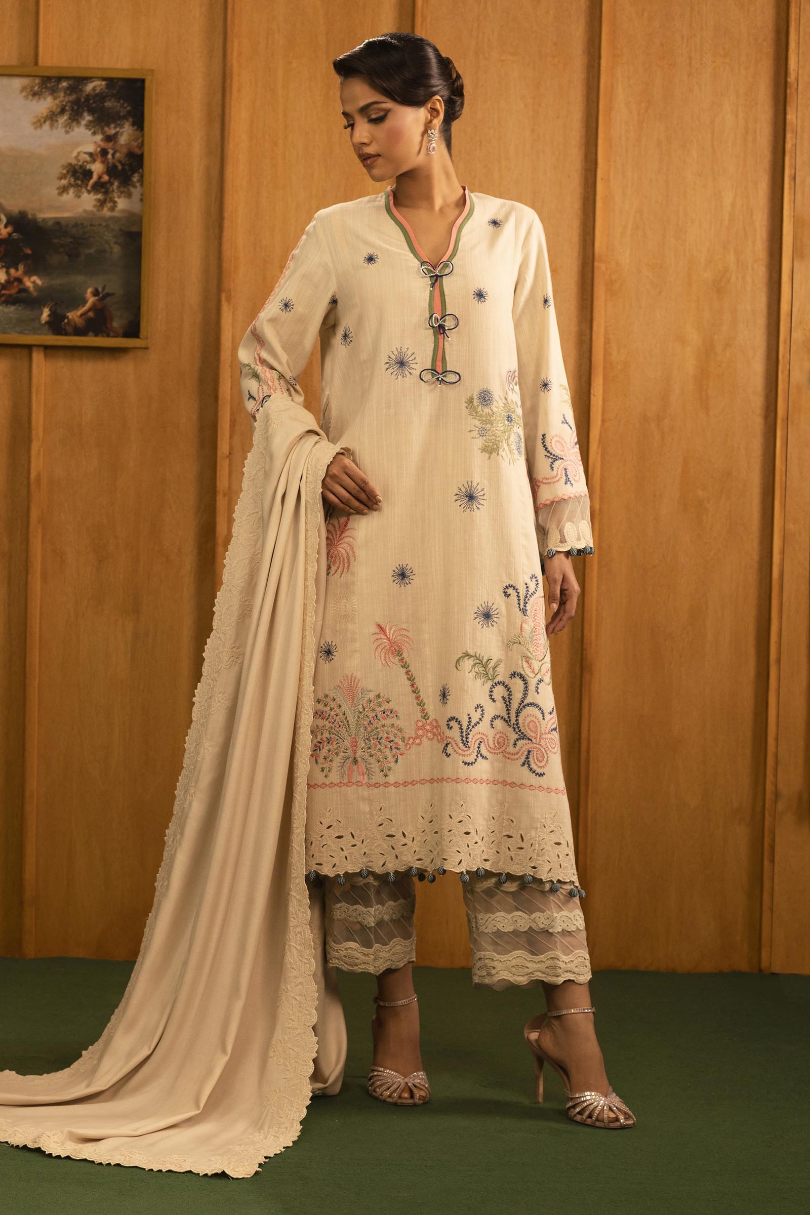 M253-03B-3CP | Sana Safinaz Muzlin Winter Collection 2025