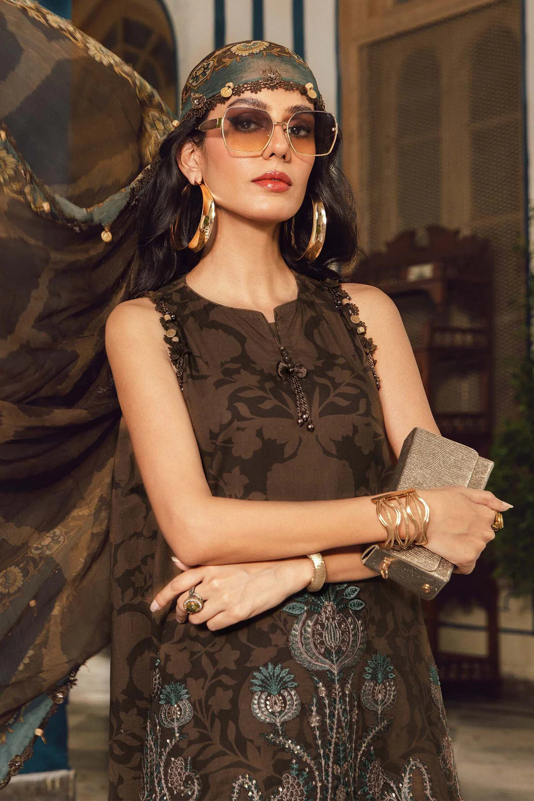 Maria B Mprints Rani Mahal Fall | Design # 4A Unstitched | Collection 2025