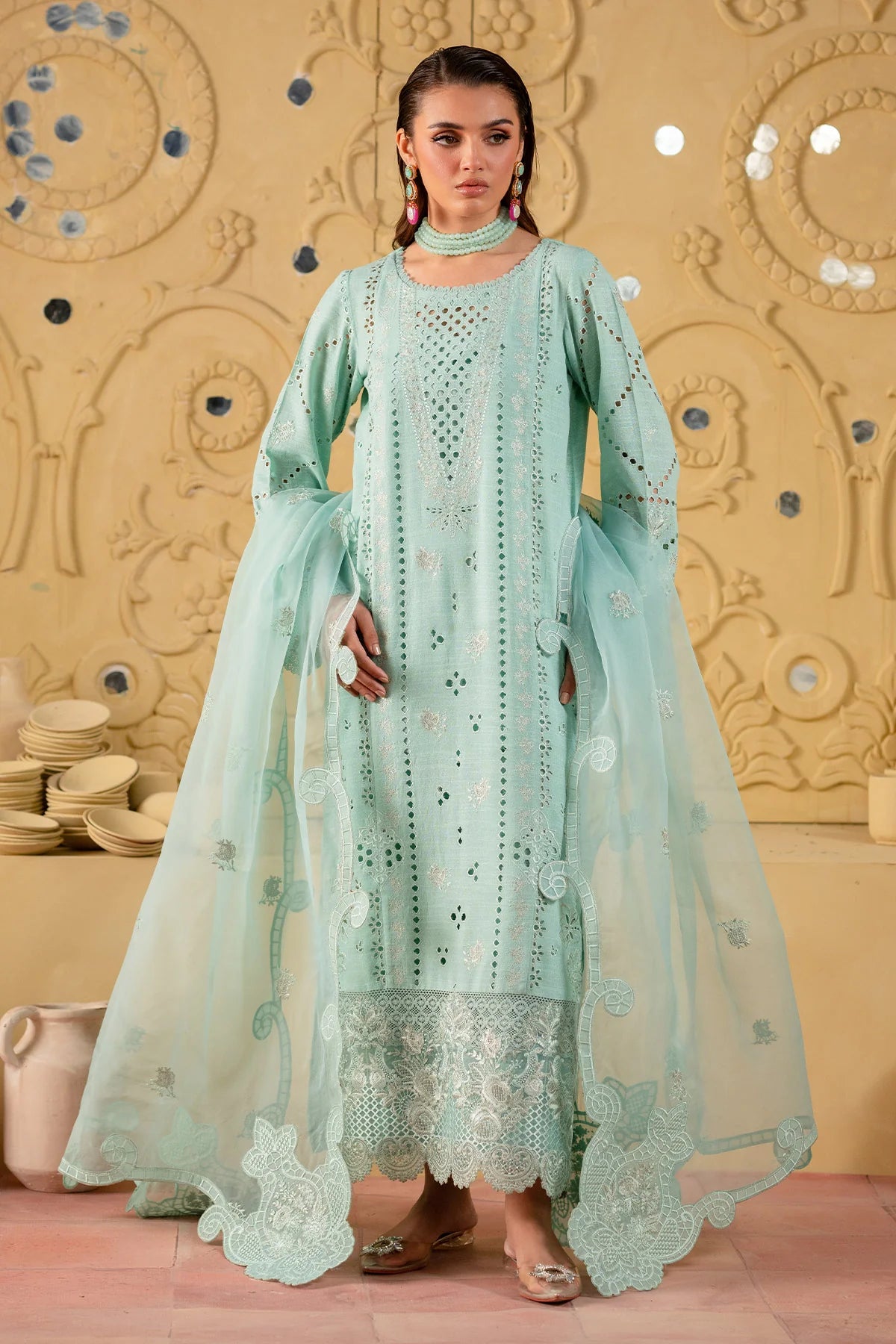 NE-134 | Nureh | Unstitched Karandi Collection 2025