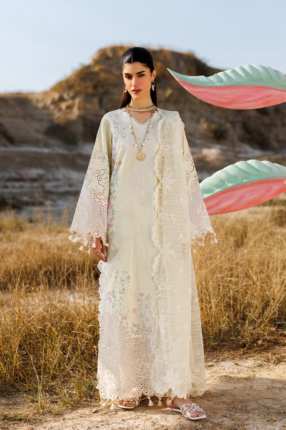 BLOSSOM BEAT |  Emaan Adeel | Sunlit Groove Luxury Lawn Unstitched Collection 2026