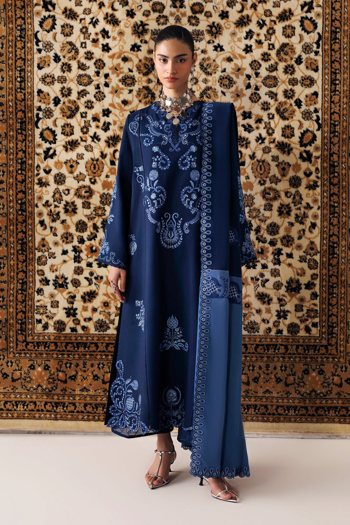 QLW-10 Seran | Qalamkar | Qline Linen Collection 2026