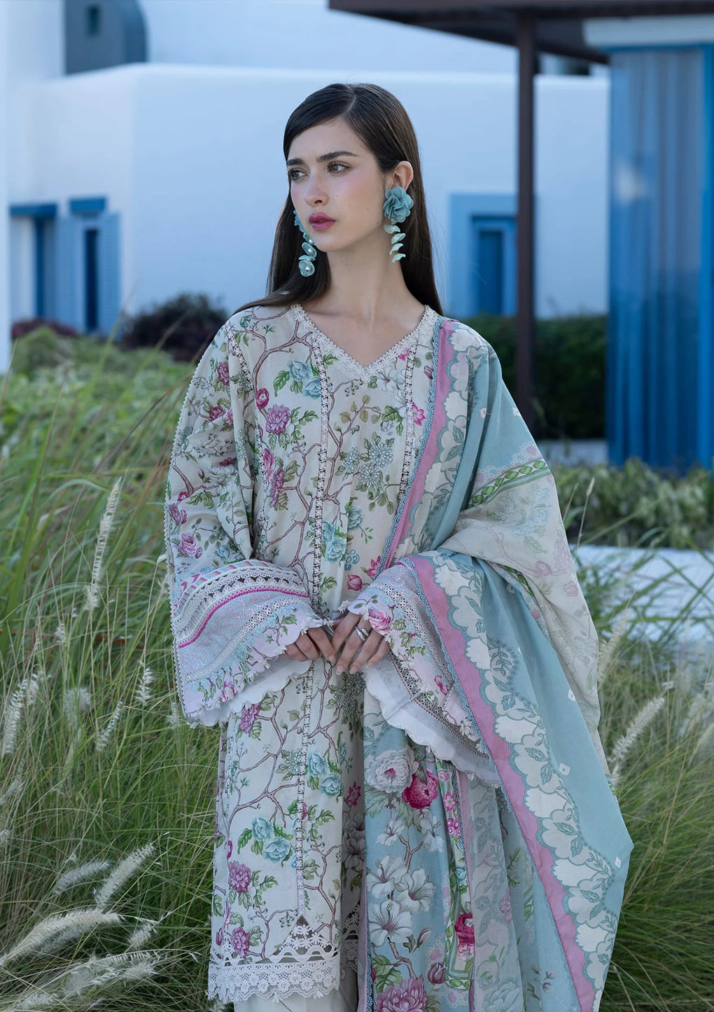 EPN-8B FAIRYTALE | Elaf | Santorini Prints Lawn Unstitched Collection 2026