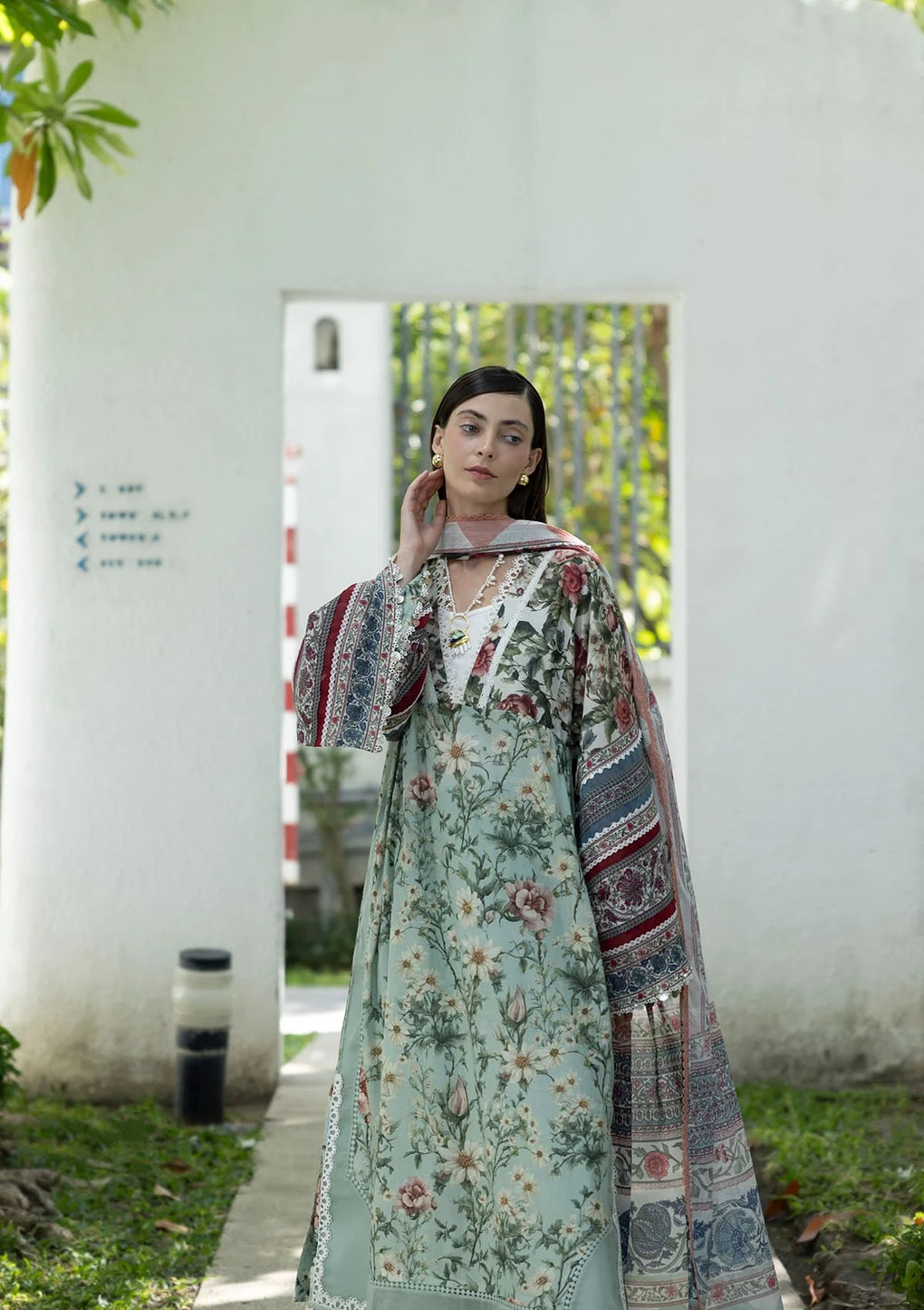 EPN-6B OPALINE GARDEN | Elaf | Santorini Prints Lawn Unstitched Collection 2026