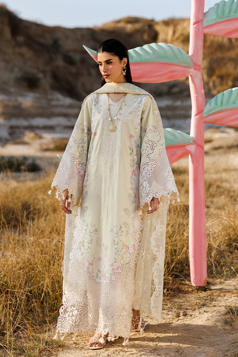 BLOSSOM BEAT |  Emaan Adeel | Sunlit Groove Luxury Lawn Unstitched Collection 2026
