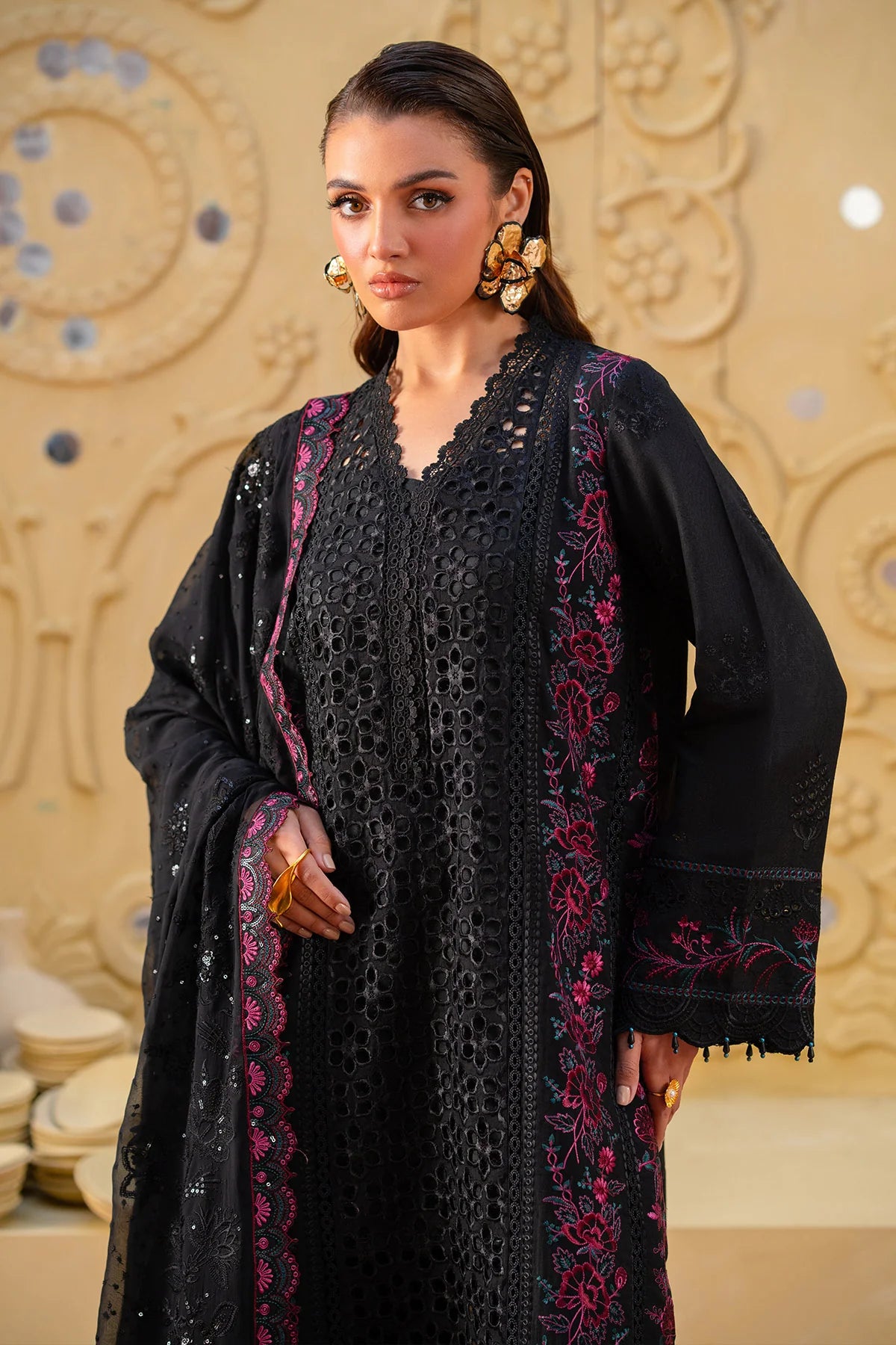 NE-135 | Nureh | Unstitched Karandi Collection 2025