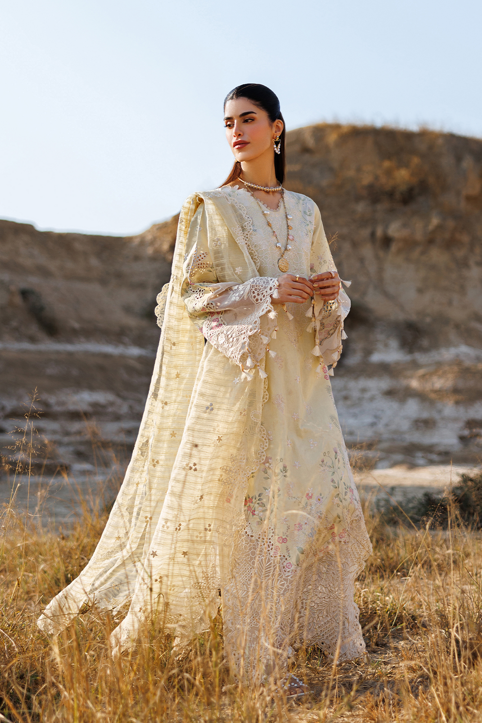 BLOSSOM BEAT |  Emaan Adeel | Sunlit Groove Luxury Lawn Unstitched Collection 2026