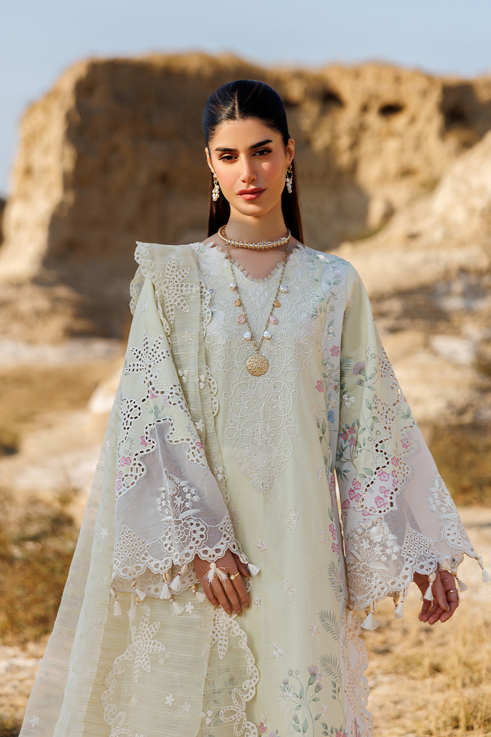 BLOSSOM BEAT |  Emaan Adeel | Sunlit Groove Luxury Lawn Unstitched Collection 2026