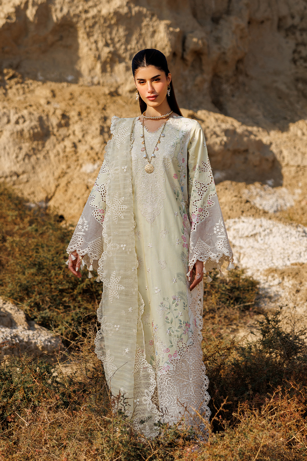 BLOSSOM BEAT |  Emaan Adeel | Sunlit Groove Luxury Lawn Unstitched Collection 2026
