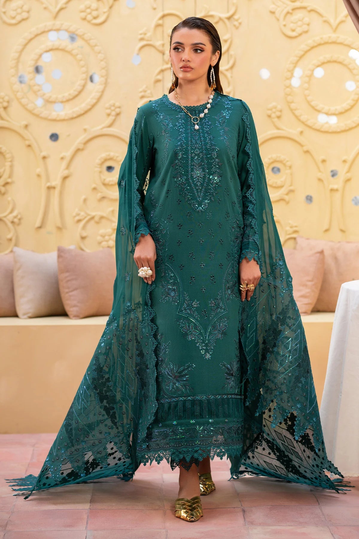 NE-132 | Nureh | Unstitched Karandi Collection 2025