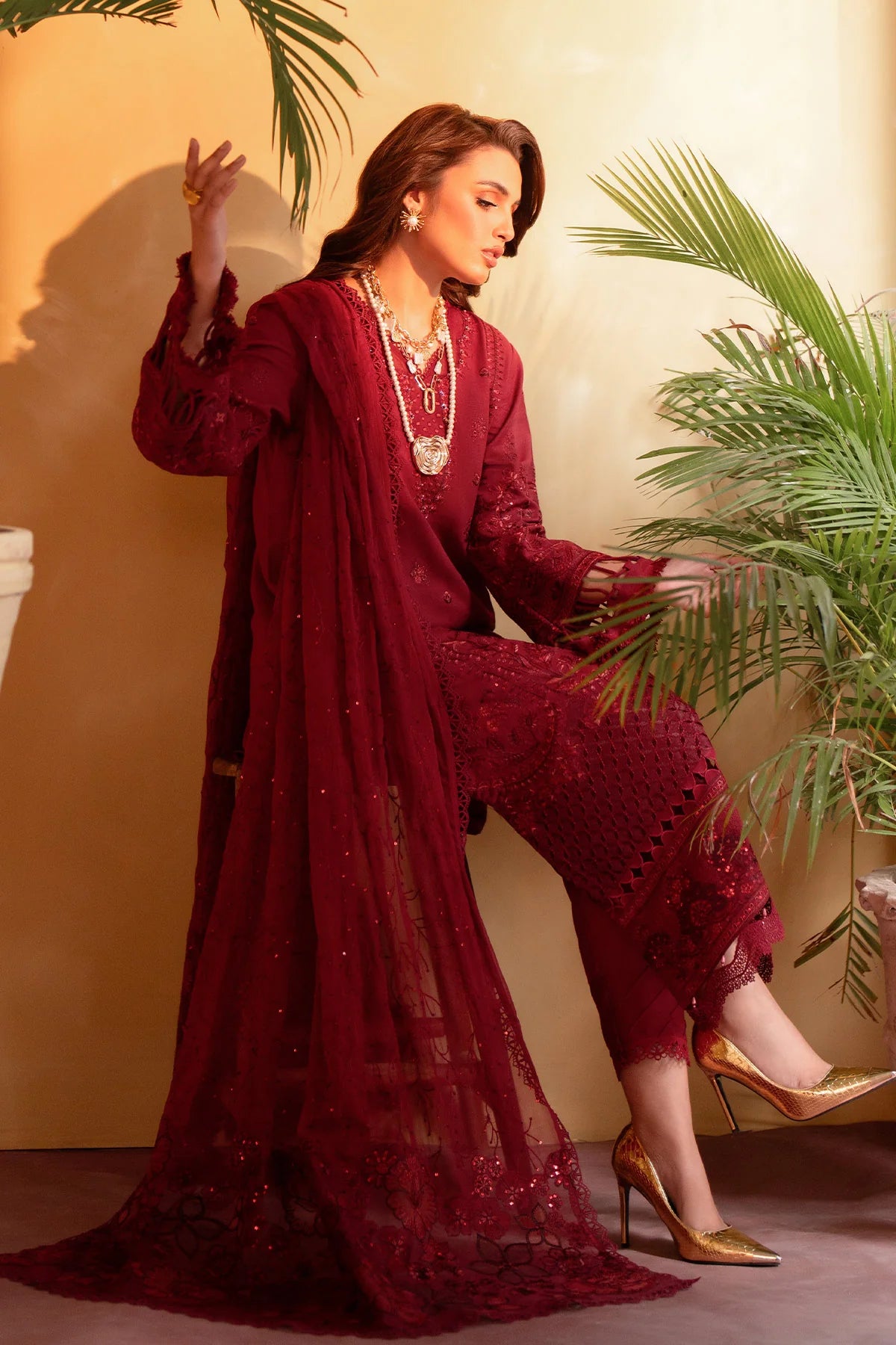 NE-131 | Nureh | Unstitched Karandi Collection 2025