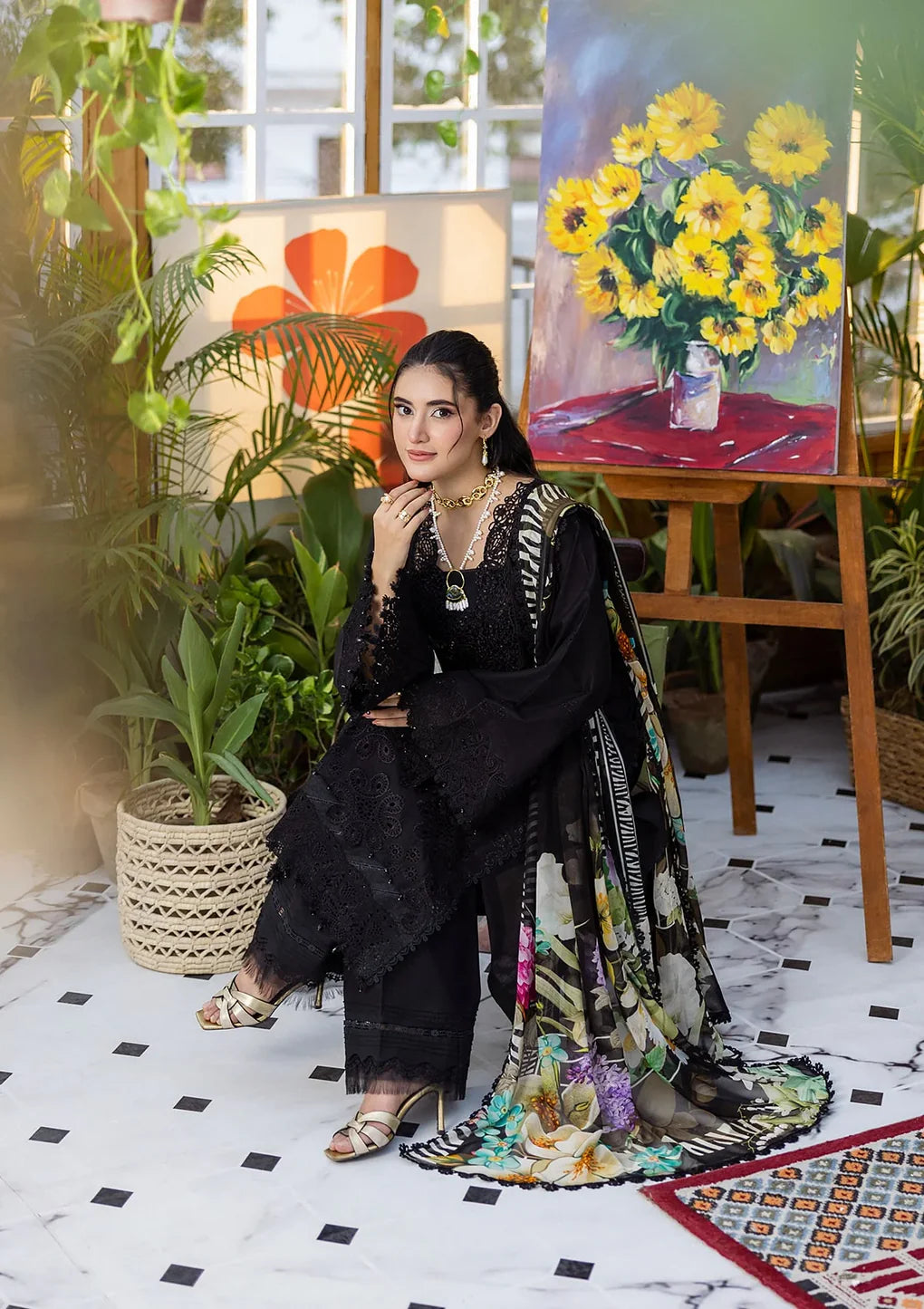 EEC-2A QUEEN OF DUSK | Elaf | E Craft Chikankari Collection 2025