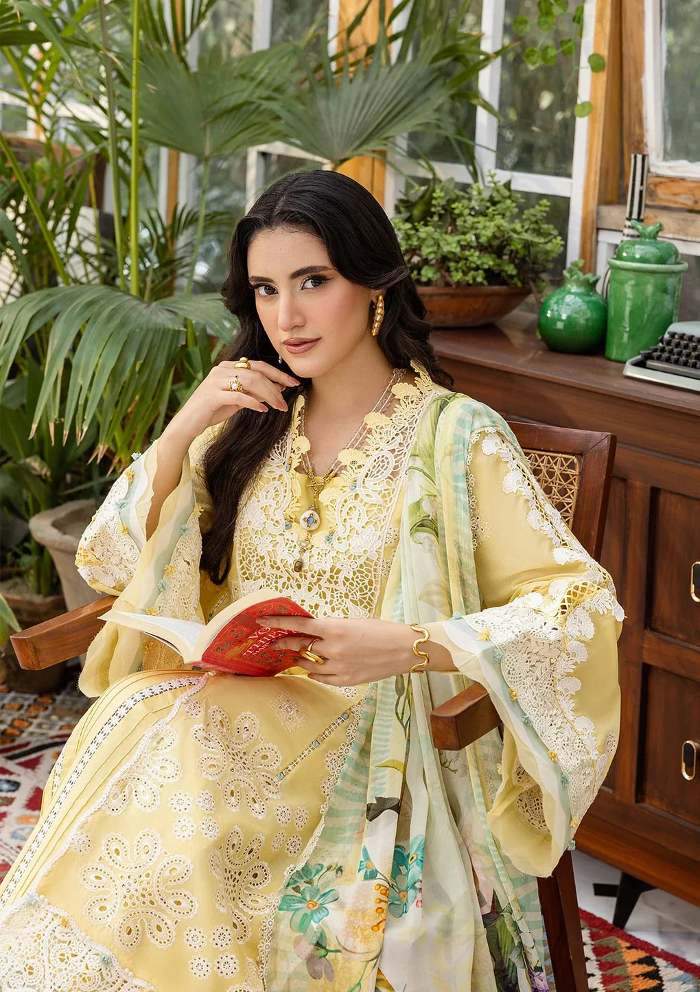 EEC-2B BUTTER BLOOM | Elaf | E Craft Chikankari Collection 2025