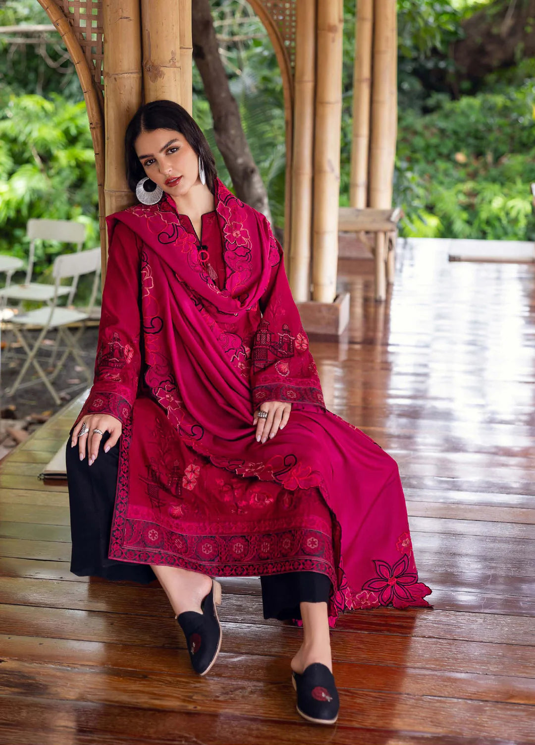 DARLING BLOOM | Mushq | Symphony Hemline Karandi Winter Collection 2025