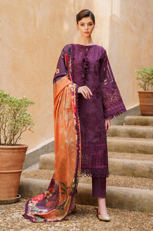 SL12-D04 | Baroque | Embroidered Swiss Lawn 2024