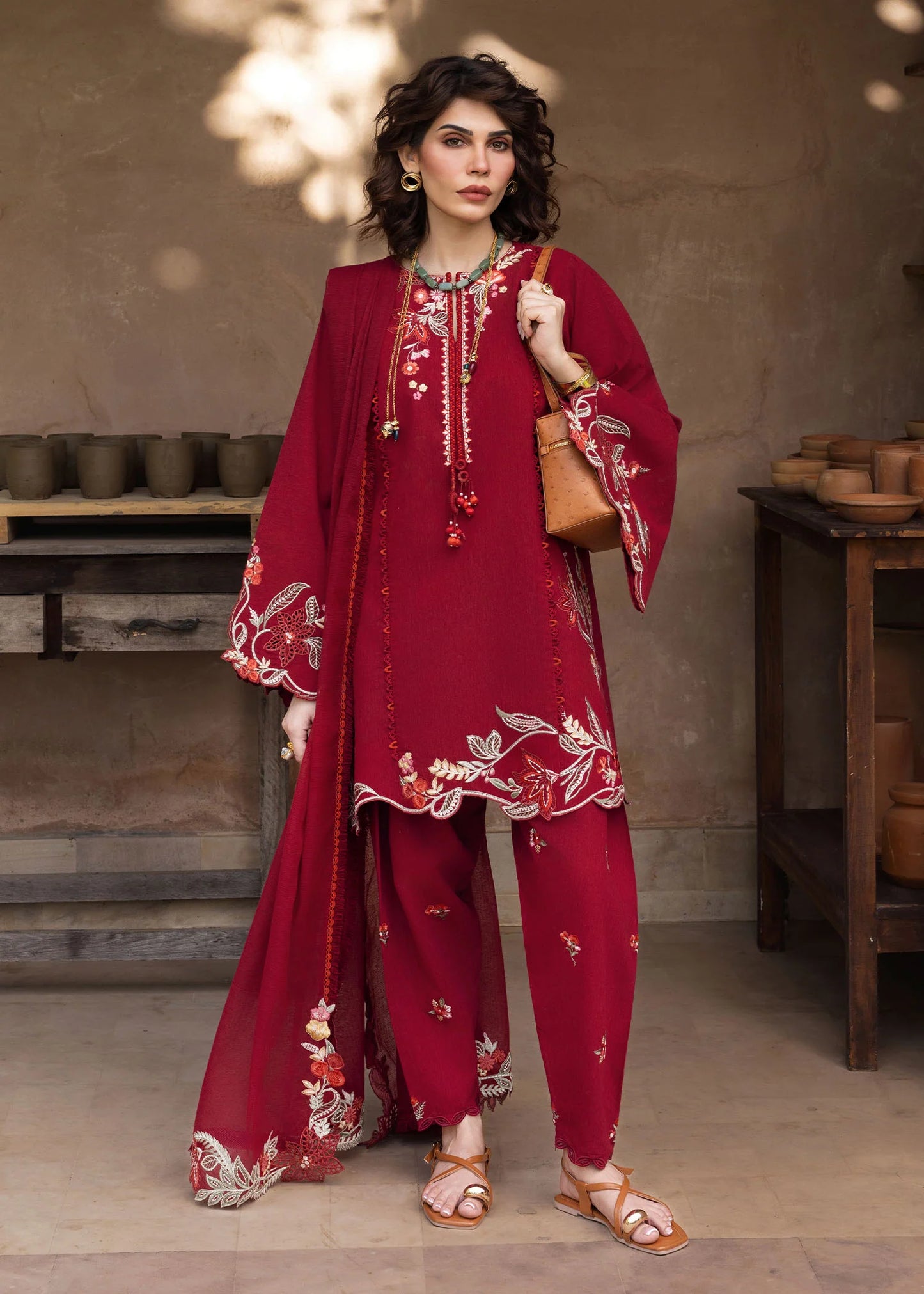 Nina Nakhray | Crimson Mitti Winter Pret Collection 2025