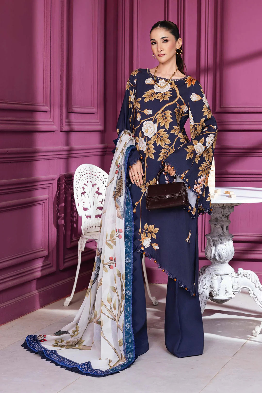 MB-CUS25-1102A | M Basic By Maria B Winter Unstitched Collection 2025