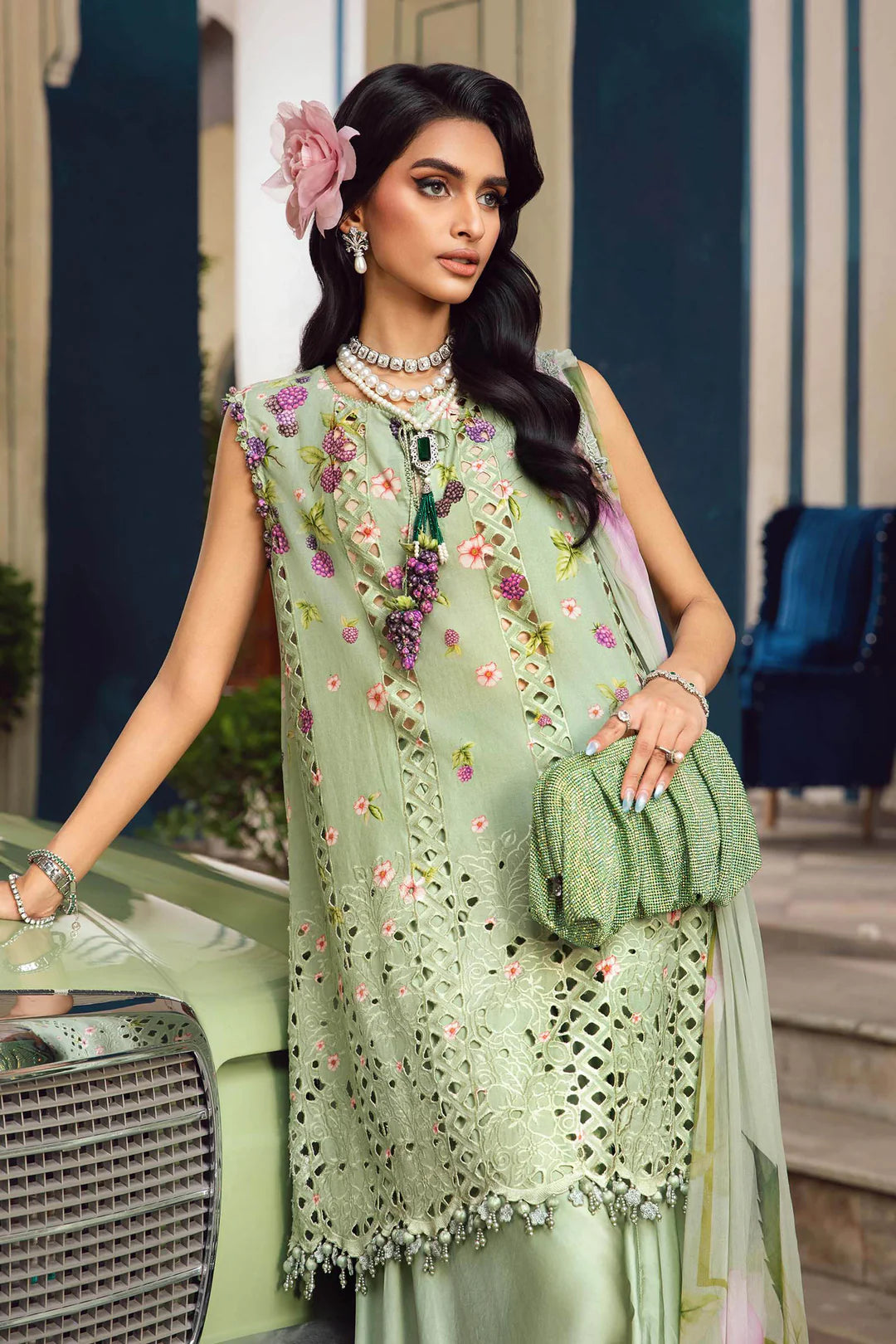 Maria B Mprints Rani Mahal Fall | Design # 6A Unstitched | Collection 2025