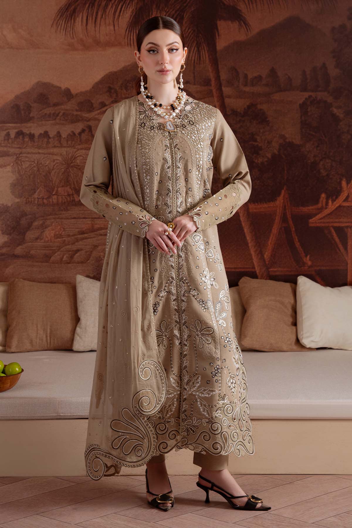 NE-170 | Nureh | Unstitched Karandi Collection 2025