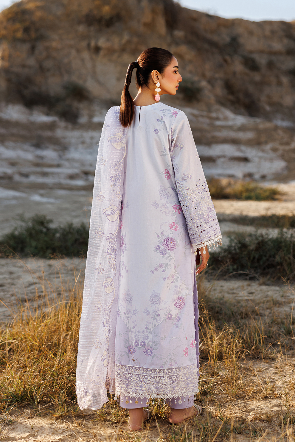 SUNLIT SWAY |  Emaan Adeel | Sunlit Groove Luxury Lawn Unstitched Collection 2026