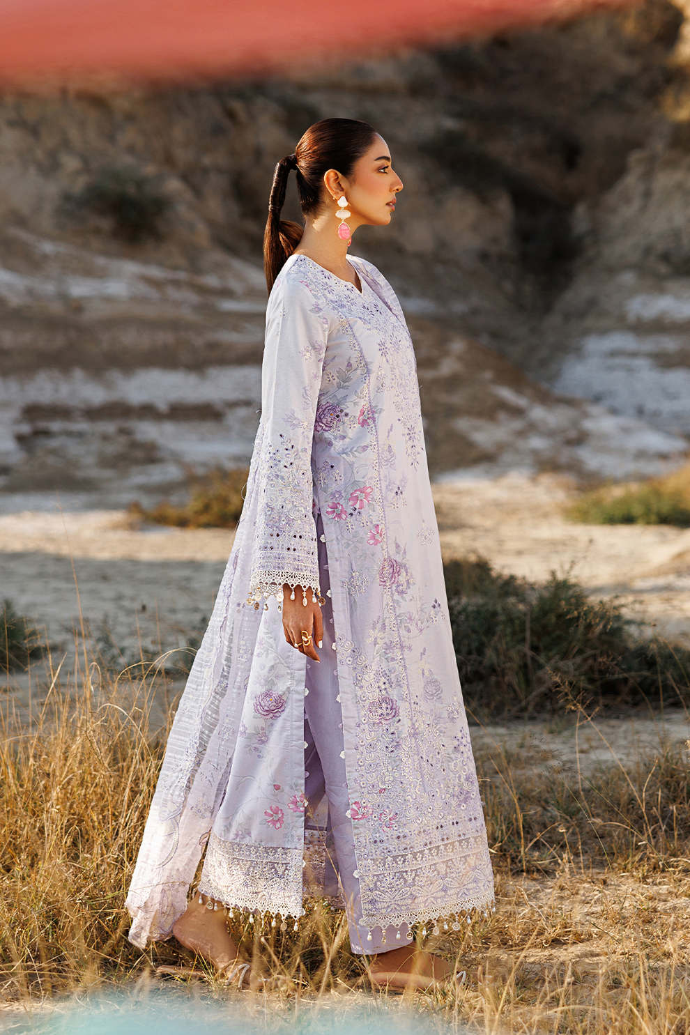 SUNLIT SWAY |  Emaan Adeel | Sunlit Groove Luxury Lawn Unstitched Collection 2026